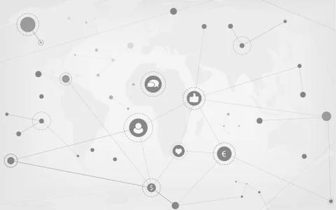 Abstract Networks Vector Graphic Illustrazione stock