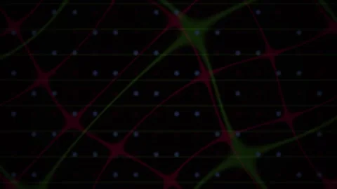 Abstract Neural Network Animation with Glowing Nodes and Dynamic Pathways f.. Stock Footage 344718462
