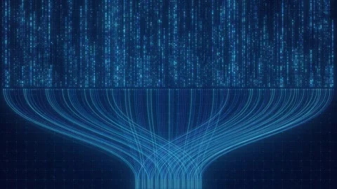 Abstract Neural Network Architecture Visualization, Connected Nodes Data Flow Stock Footage 331191364