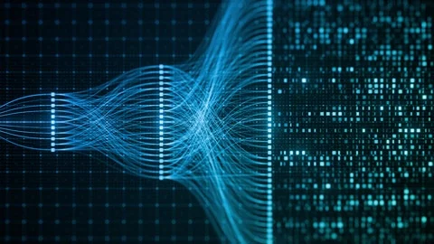 Abstract Neural Network Architecture Visualization, Connected Nodes Data Flow Stock Footage 331192061