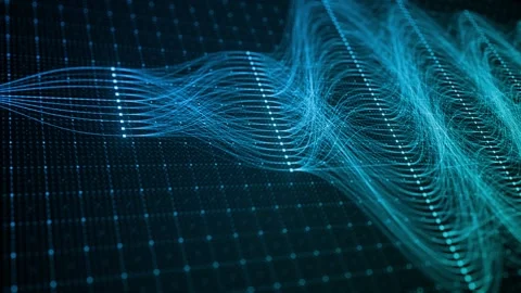 Abstract Neural Network Architecture Visualization, Connected Nodes and Data Stock Footage 338010533