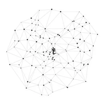 Abstract Neural Network Brain Cell Connections Illustrazione stock