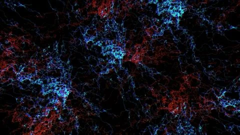 Abstract neural network communicating data energy Stock Illustration