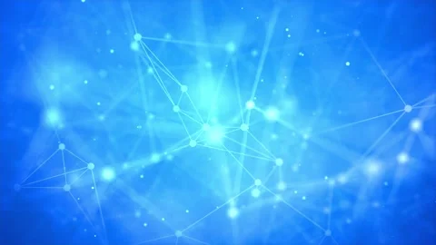 Abstract Neural network concept. Connected cells with links Loop background. Stock Footage 140090432