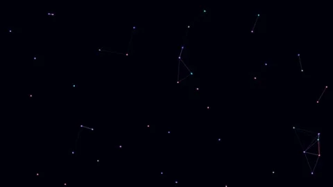 Abstract Neural Network Connection Animation Stock Footage 340987035