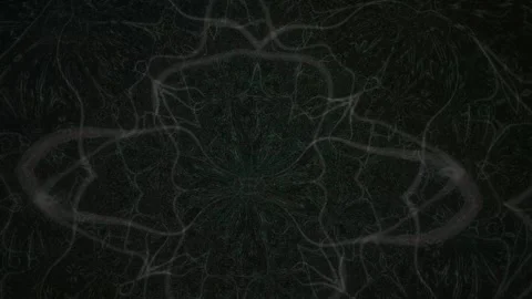 Abstract Neural Network Connections and Data Flow Visualization. Stock Footage 334503106
