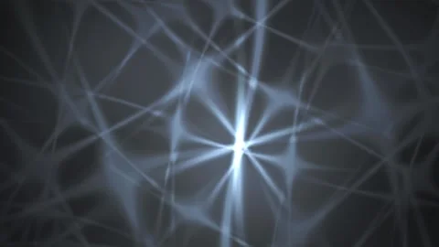 Abstract Neural Network Connections Glowing Light Trails. Stock Footage 334503125