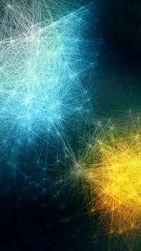 Abstract Neural Network Data Connection Background Stock Illustration