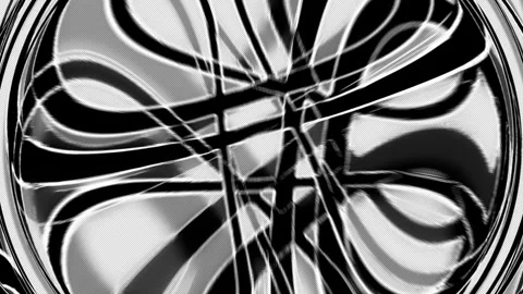 Abstract neural network glowing center pattern Stock Footage 333705975