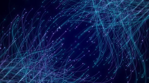 Abstract Neural Network Graph Visualization, AI Machine Learning Data Stock Footage 331190499
