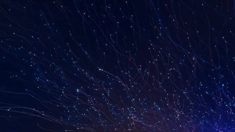 Abstract Neural Network Graph Visualization, AI Machine Learning Data fast movin Stock Footage 341901187