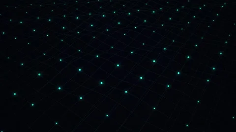 Abstract Neural Network Grid Motion Background Stock Footage 345518557