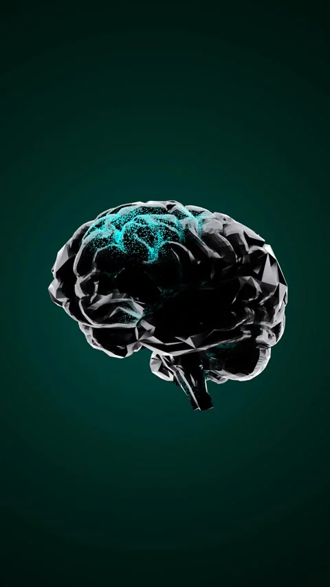 Abstract Neural Network Model  Futuristic Brain Visualization with Digital .. Stock Footage 291089893