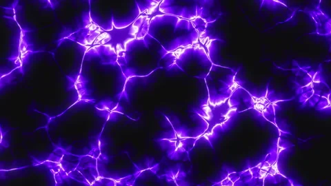 Abstract neural network or electricity background loop. Connectivity, biology. Stock Footage 344512242