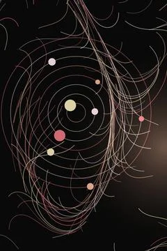 Abstract Neural Network Visualization Stock Photos