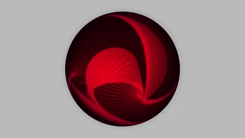 Abstract new 4k Sphere Animation on screen. Vídeo Stock 332584175
