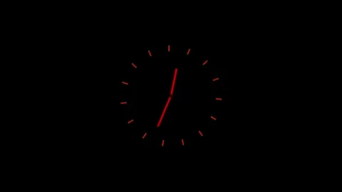 Abstract new analog clock icon animation.4k video Stock-Footage 306557778