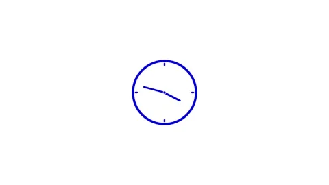 Abstract new analog clock icon animation.4k video Stock Footage 306557796