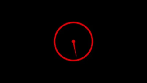 Abstract new analog clock icon animation.Stopwatch flat style clock icon an.. Stock Footage 310153537