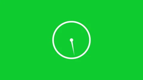 Abstract new analog clock icon animation.Stopwatch flat style clock icon an.. Stock Footage 310153548