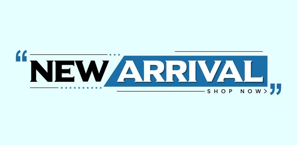 Abstract New Arrival Template with Flat Design. Vector Illustration Stock Illustration