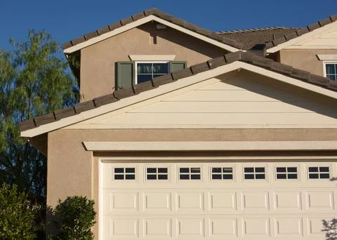Abstract of New Home Construction Facade Stock Photos