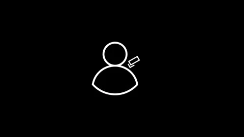 Abstract new user icon animated video Stock Footage 293148539