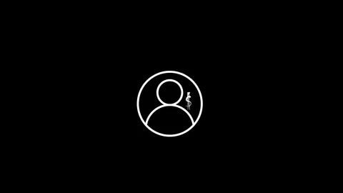 Abstract new user icon animated video Stock Footage 293148558