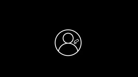 Abstract new user icon animated video Stock Footage 293148560