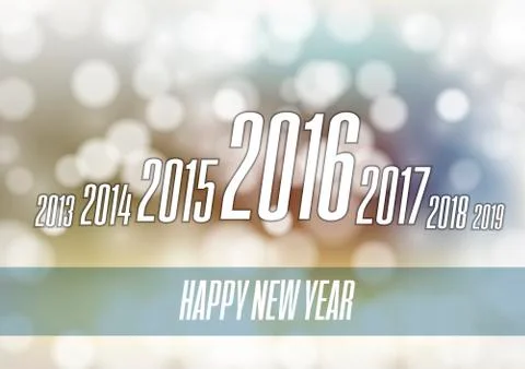 Abstract New Year 2016 Stock Illustration