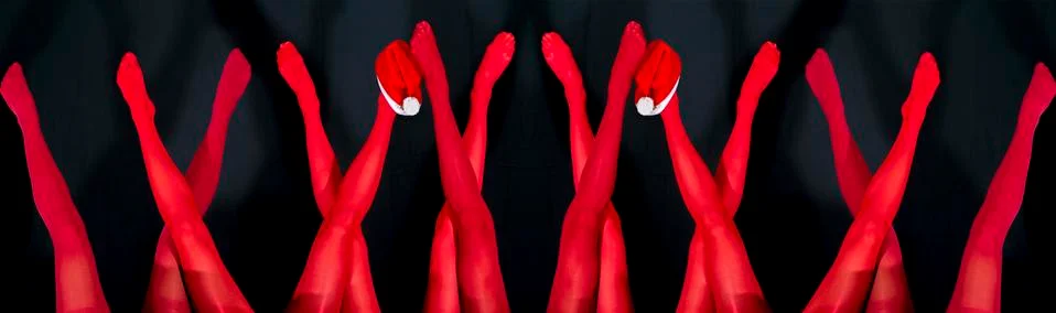 Abstract New year dancing composition Stock Photos