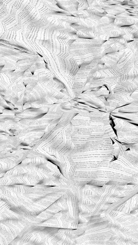 Abstract newspaper background with vintage paper texture and text fragments. Stock Footage 332950053