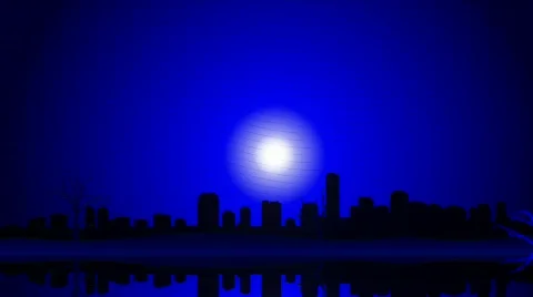 Abstract night city 库存影片 659549