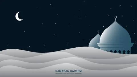 Abstract Night concept background. Good night. Eid Al Adha Mubarak Stock Illustration