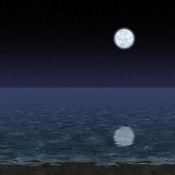 Abstract night landscape generated hires background Stock Illustration