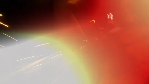 Abstract night light background with motion blur, colorful reflections, and.. Stock Footage 327794006