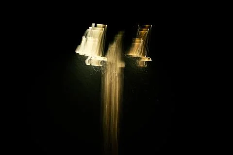 Abstract Night Light Movement Stock Photos