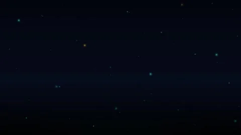 Abstract night sky background, with glowing floating, particles and soft, b.. Video stock 344860436