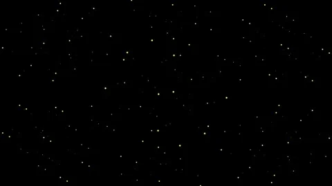 Abstract night sky background video with small yellow stars Stock Footage 325421723