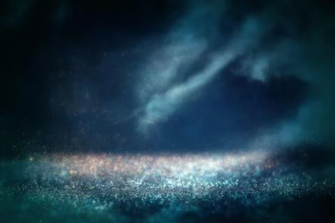 Abstract night space sky background Stock Photos