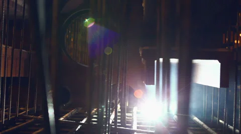 Abstract night welding Stock Footage 36298471