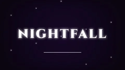 Abstract 'Nightfall' Cinematic Text Reveal Background for Moody Video Edits Stock Footage 337500994