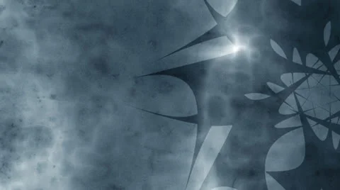 Abstract Ninja Star Animated Background - Blue Stock Footage 23104627