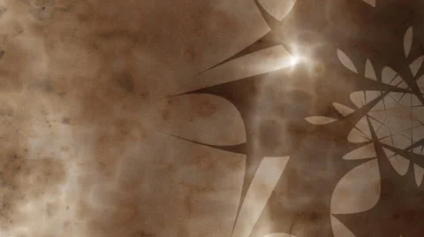 Abstract Ninja Star Animated Background - Orange Stock Footage 23104674