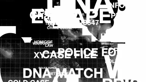 Abstract Noir Thriller Title Sequence with Kinetic Crime Typography Layout Stock-Footage 342726362