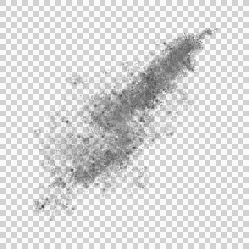 Abstract Noise Texture with Organic Shape on Black Background Stock Illustration