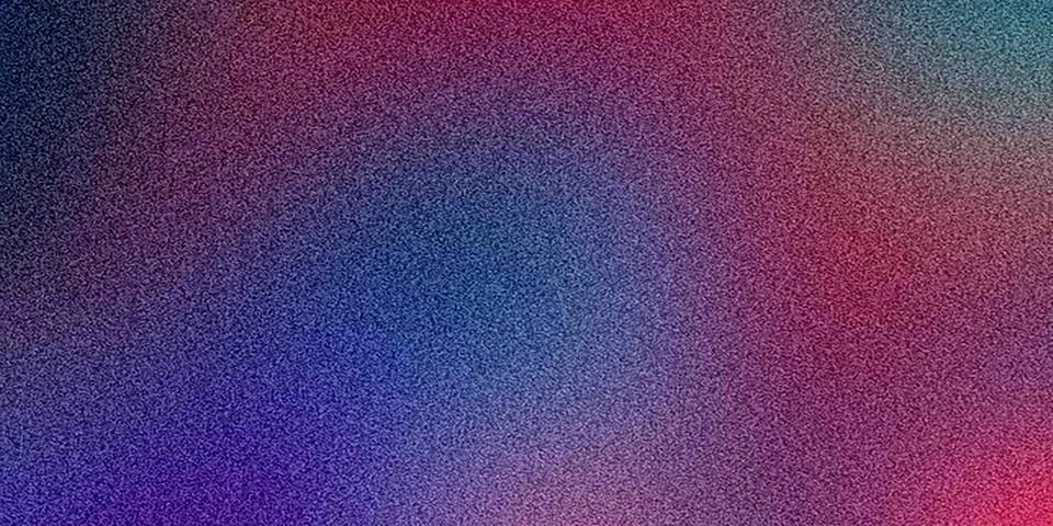 Abstract noisy background with grain texture in blue purple and red colors. Stock Illustration