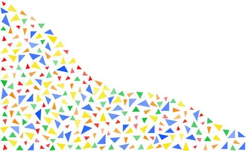 Abstract non-seamless pattern, simple scattered geometry triangle shapes Stock Illustration