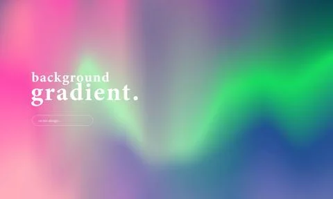 Abstract northern lights gradient background with smooth blend of blue, gre.. Illustrazione stock