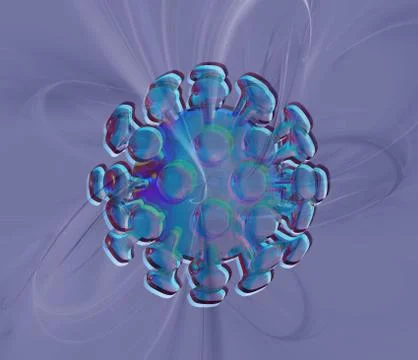 Abstract novel coronavirus, second wave of coronavirus, virus concept Stock Illustration